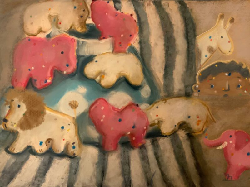 Animal cookies come to life and a boy turns into a cookie